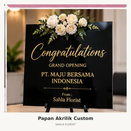 Papan Bunga Akrilik Tapanuli Selatan
